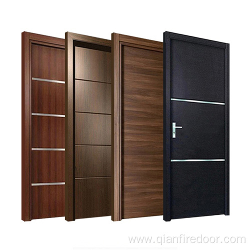 Puerta interior de MDF de madera de la puerta del dormitorio de la fábrica de Foshan